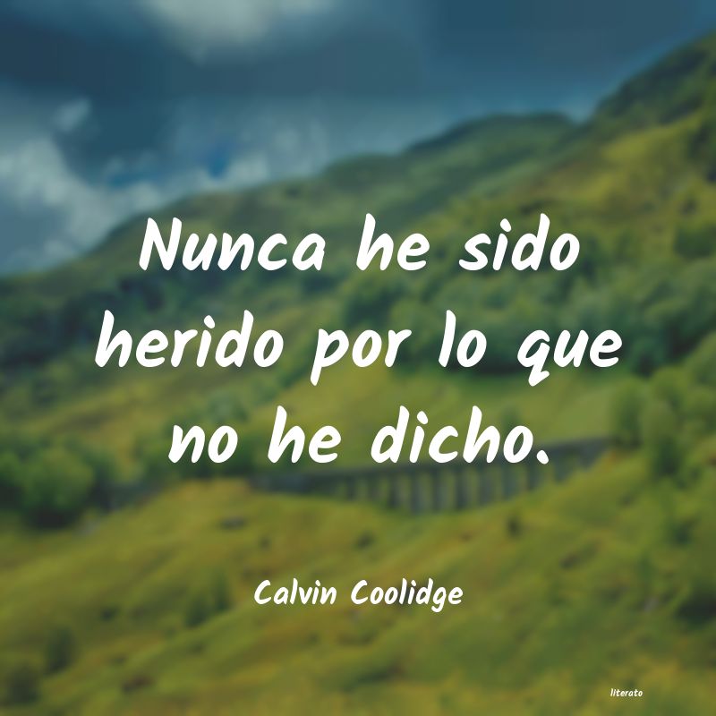 Frases de Calvin Coolidge