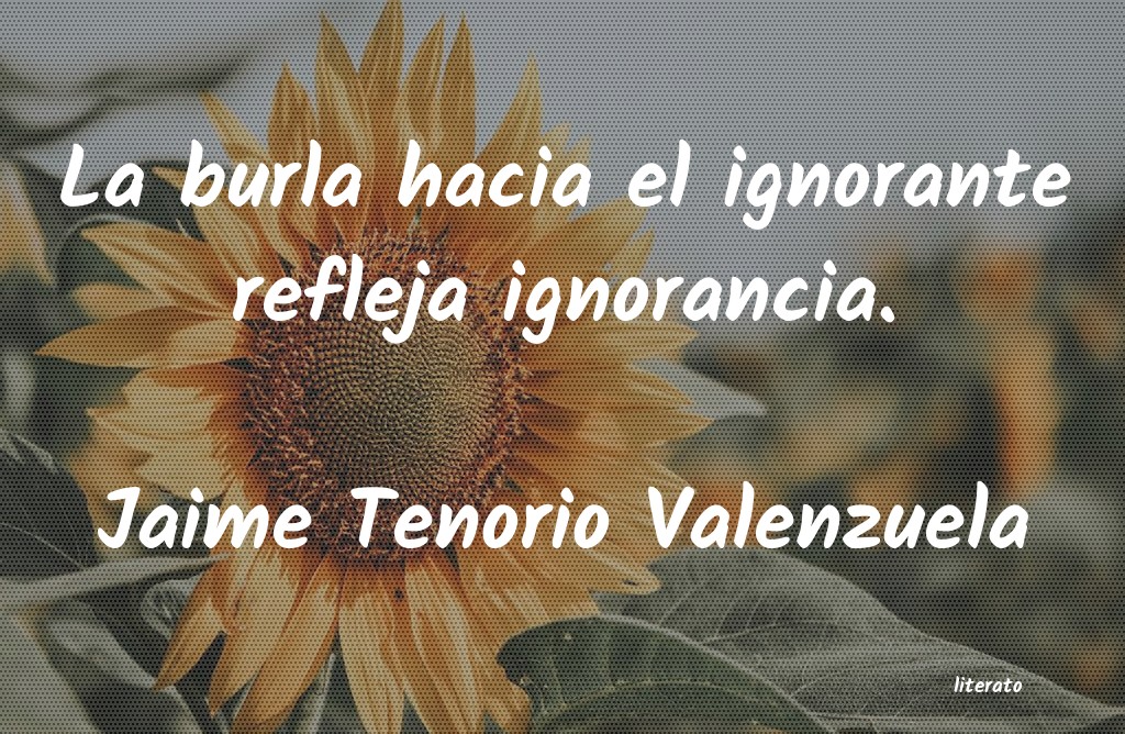 frases de Jaime Tenorio Valenzuela