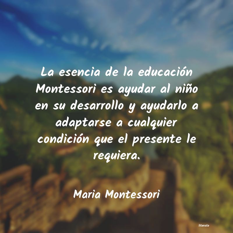 Frases de Maria Montessori - literato