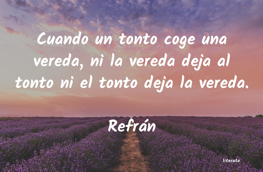 Frases de Refrán