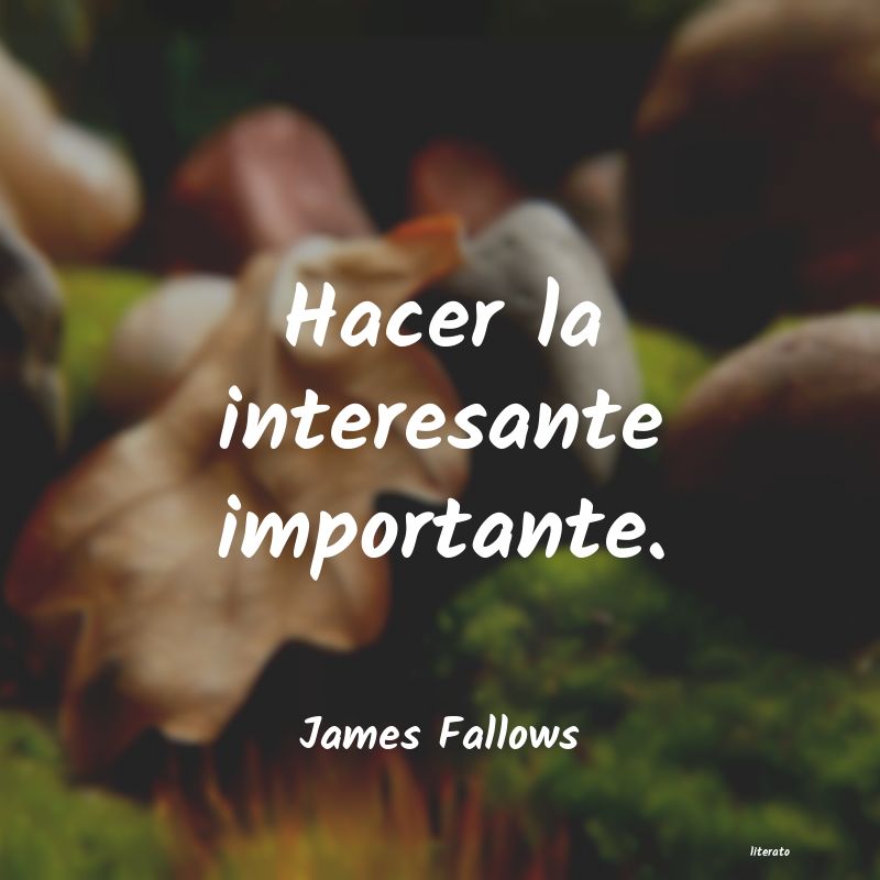 Frases de James Fallows