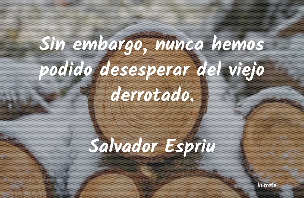 Frases de Salvador Espriu