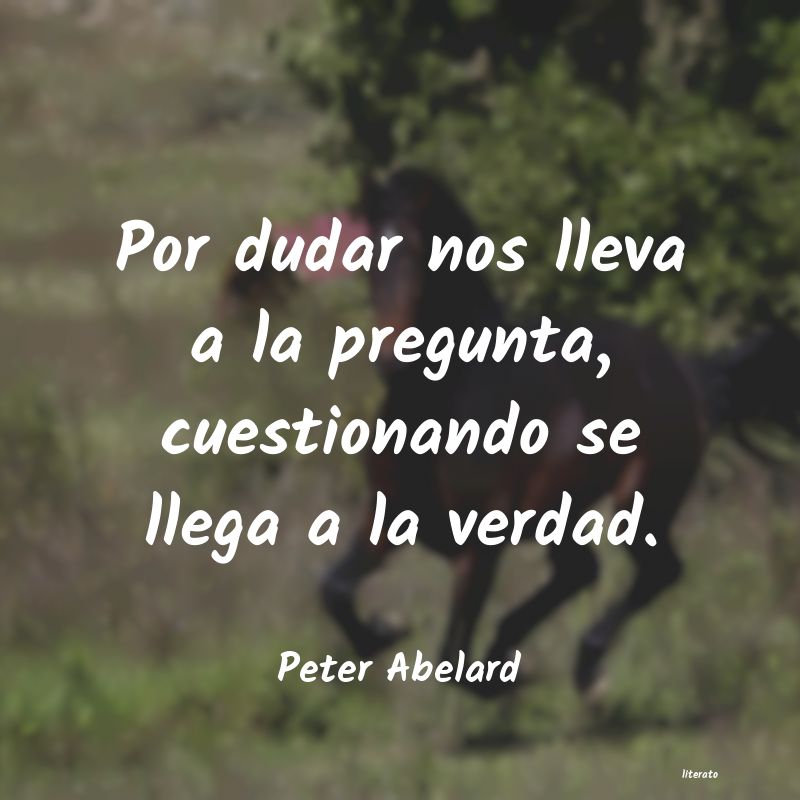 Frases de Peter Abelard