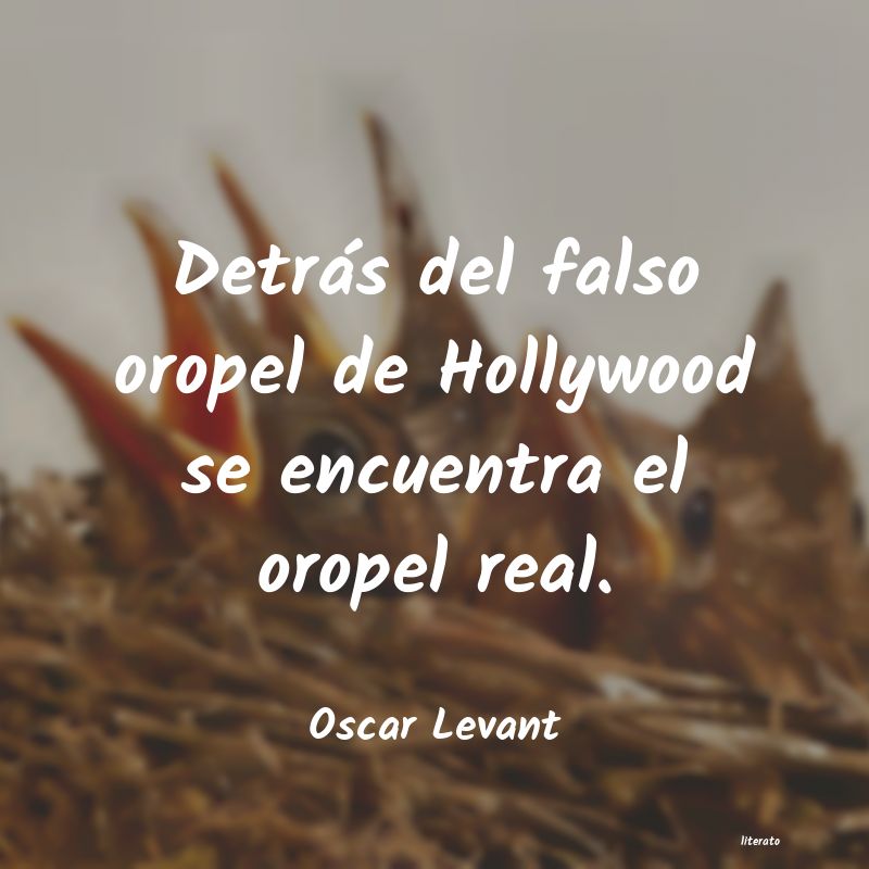 Frases de Oscar Levant