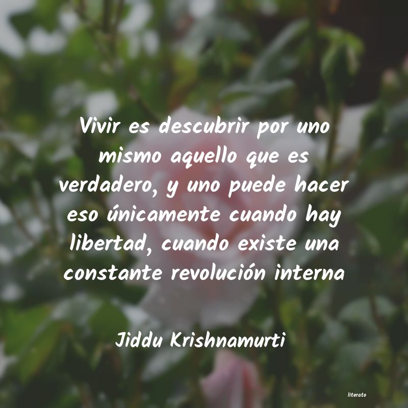 Frases de Jiddu Krishnamurti