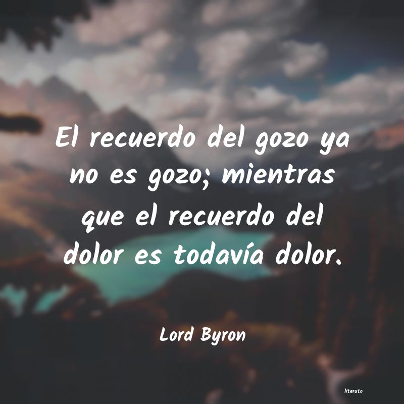 frases cortas de lord byron