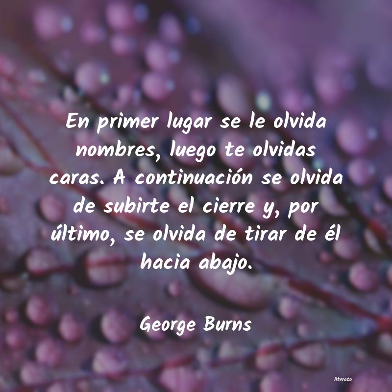 frases de George Burns