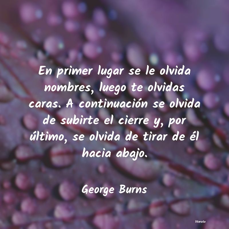 Frases de George Burns