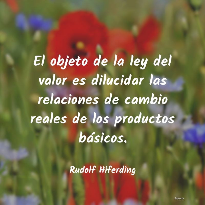 Frases de Rudolf Hiferding