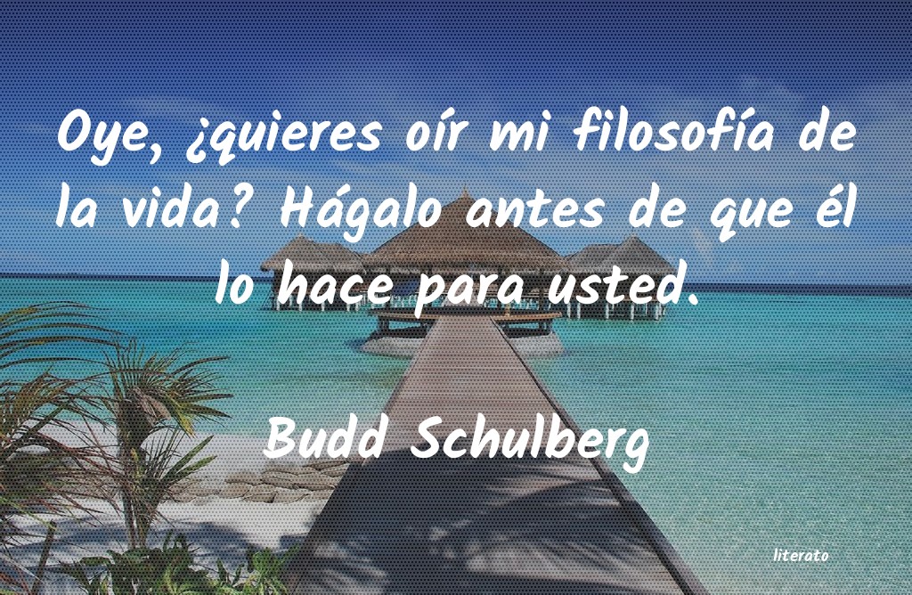 frases de Budd Schulberg