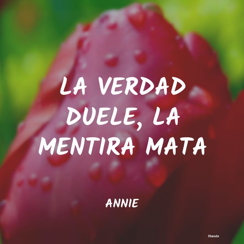 frases de ANNIE