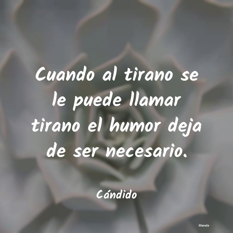 Frases de Cándido