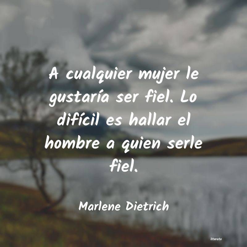 Frases de Marlene Dietrich