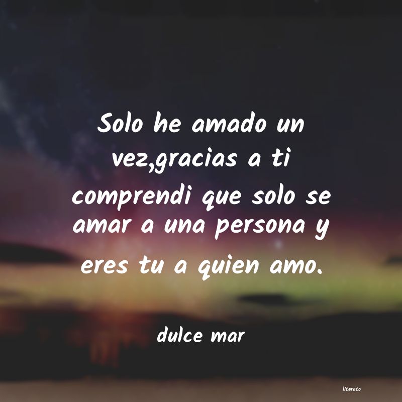 Frases de dulce mar