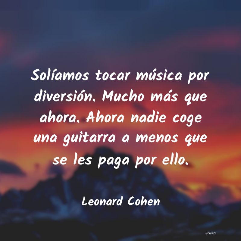 Frases de Leonard Cohen