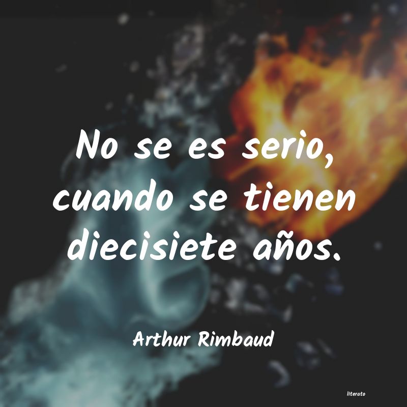 frases de Arthur Rimbaud