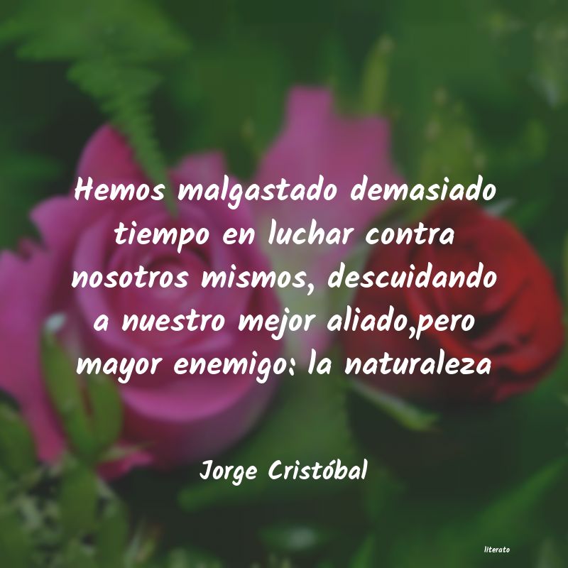 frases de Jorge Cristóbal