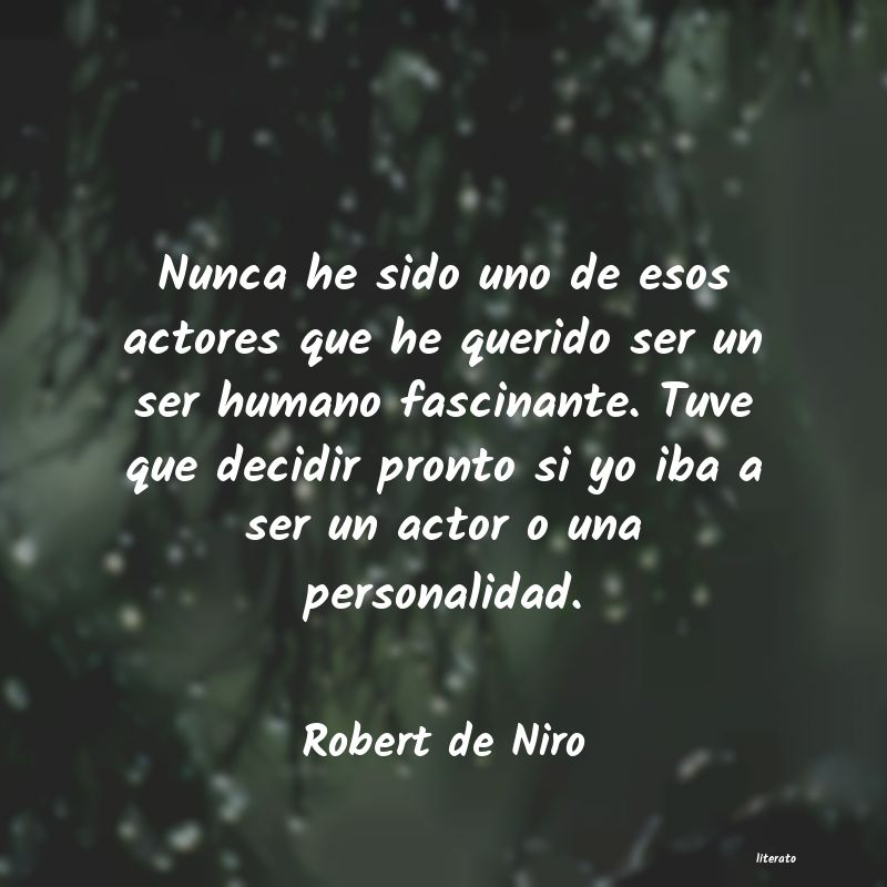 Frases de Robert de Niro