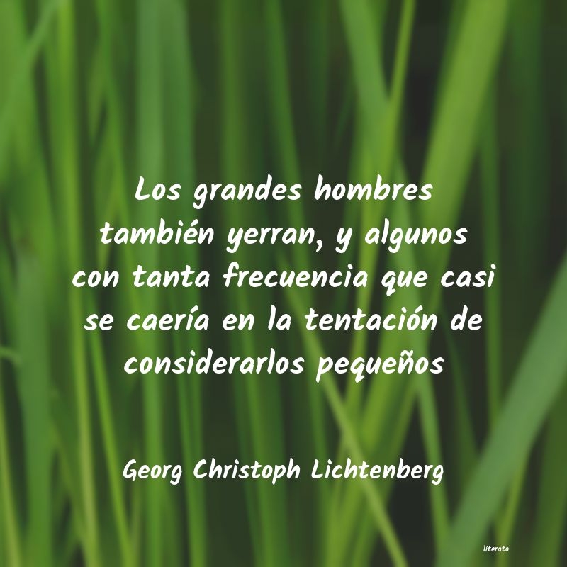frases de Georg Christoph Lichtenberg