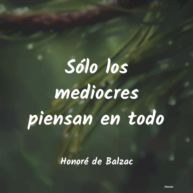 Frases de Honoré de Balzac