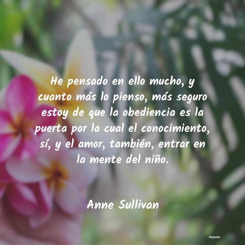 frases de Anne Sullivan