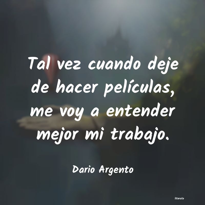 Frases de Dario Argento