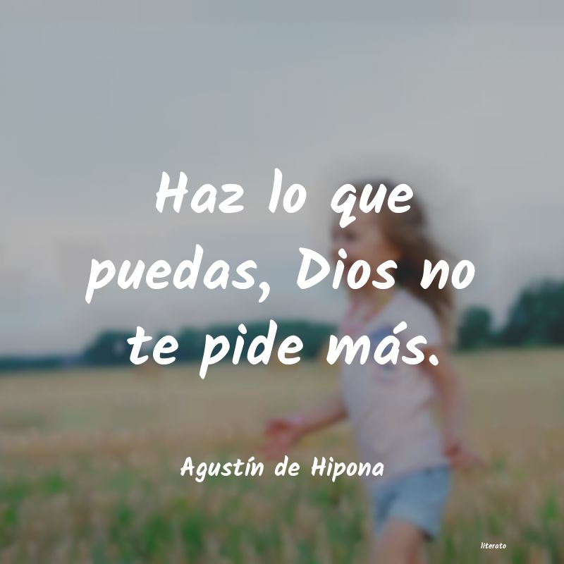 frases de AgustÃn de Hipona