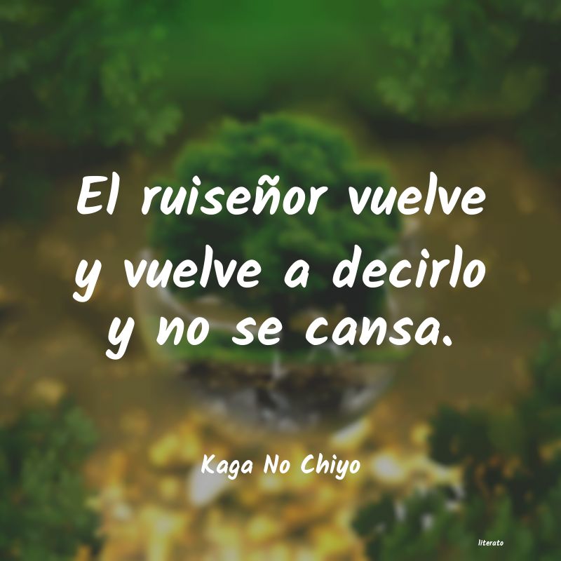 frases de Kaga No Chiyo