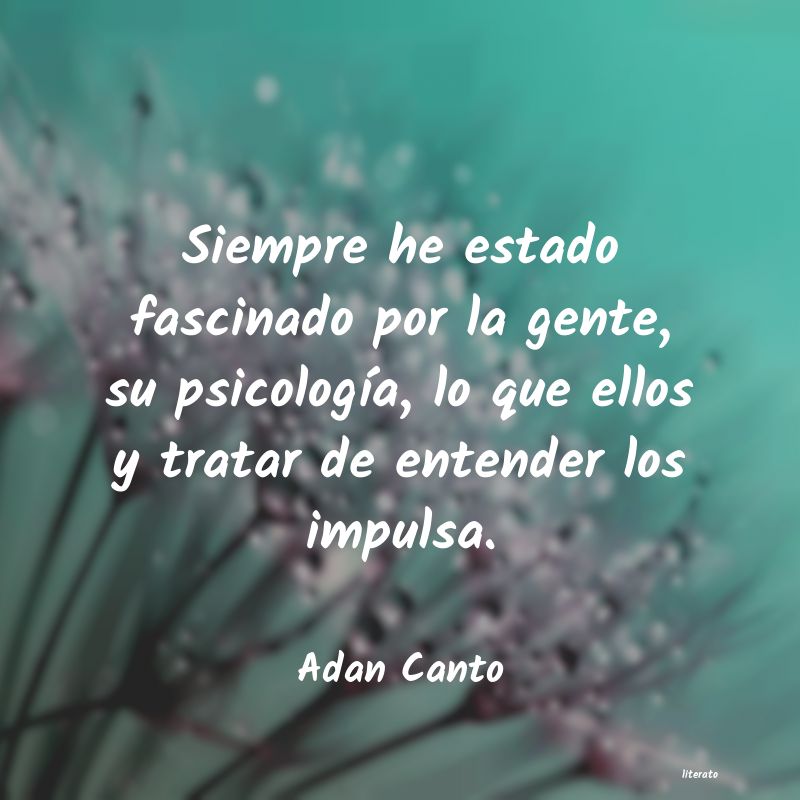 frases de Adan Canto