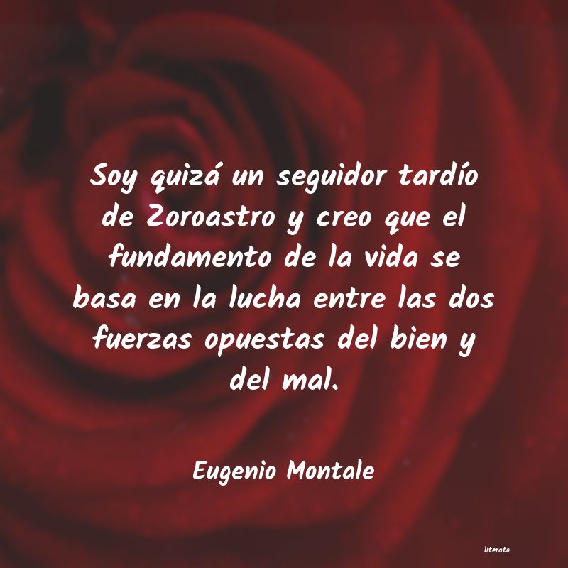 frases de Eugenio Montale