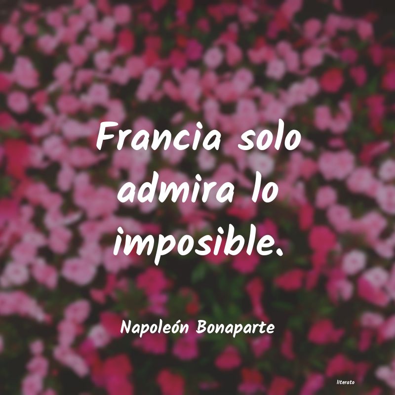 Frases de Napoleón Bonaparte