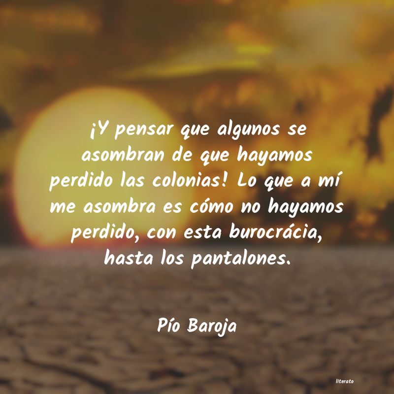 Frases de Pío Baroja