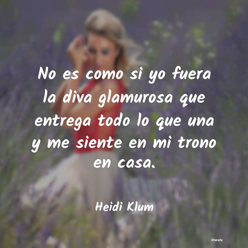 frases de Heidi Klum
