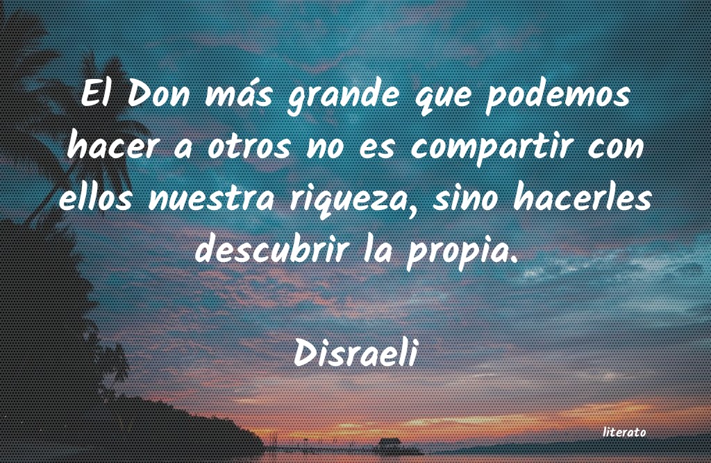 frases de Disraeli