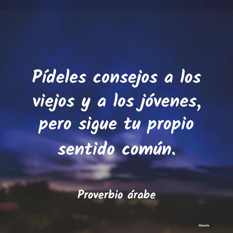 Frases de Proverbio árabe