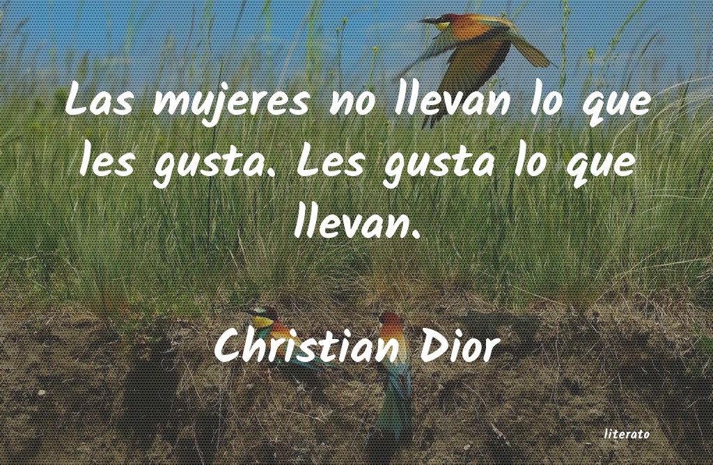 frases de Christian Dior