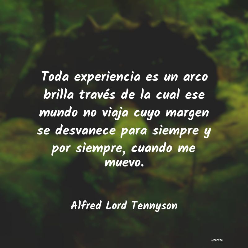 Frases de Alfred Lord Tennyson