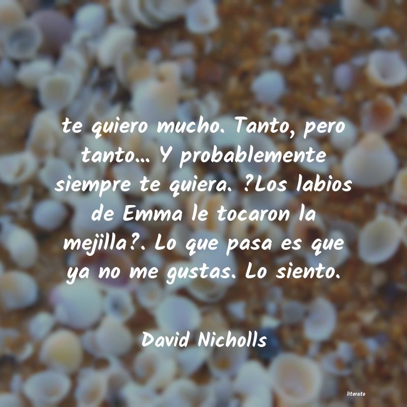 Frases de David Nicholls