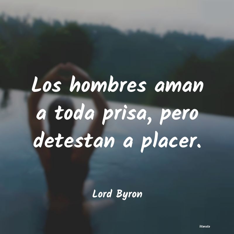 frases de Lord Byron