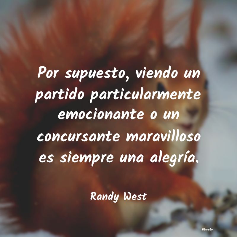 frases de Randy West