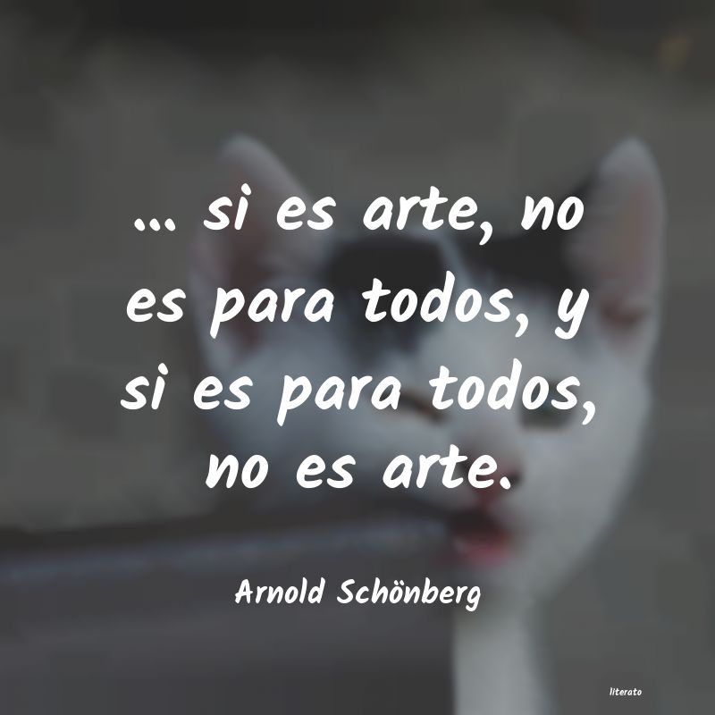 Frases de Arnold Schönberg