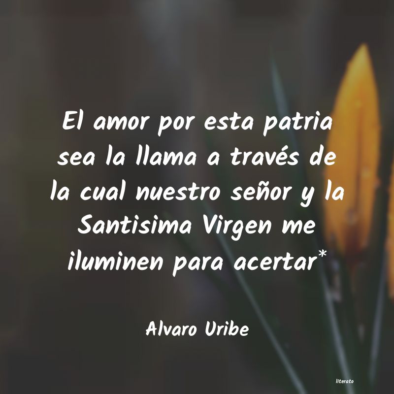 Frases de Alvaro Uribe