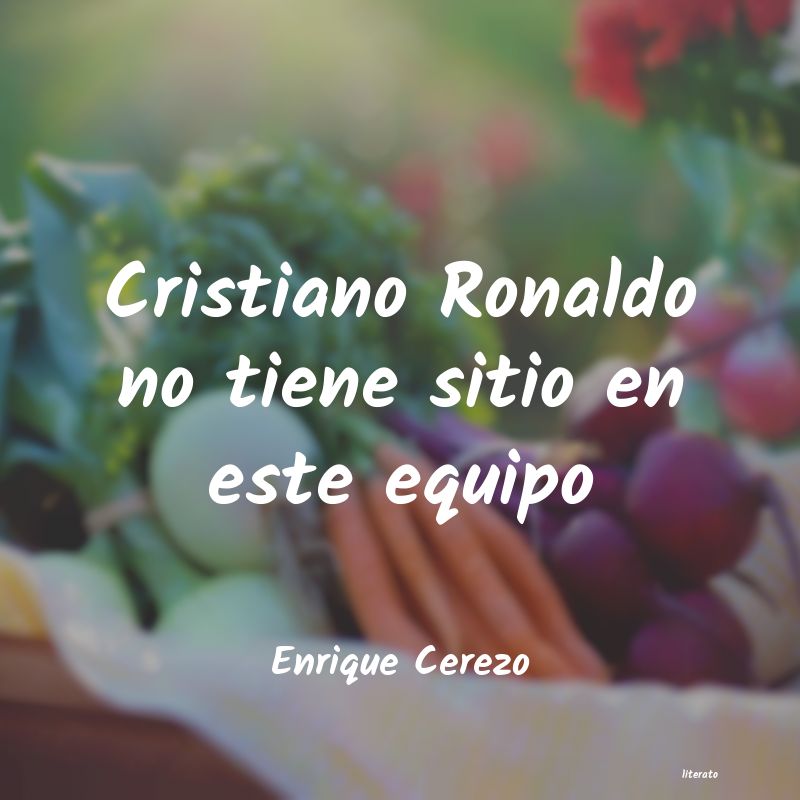 Frases de Enrique Cerezo