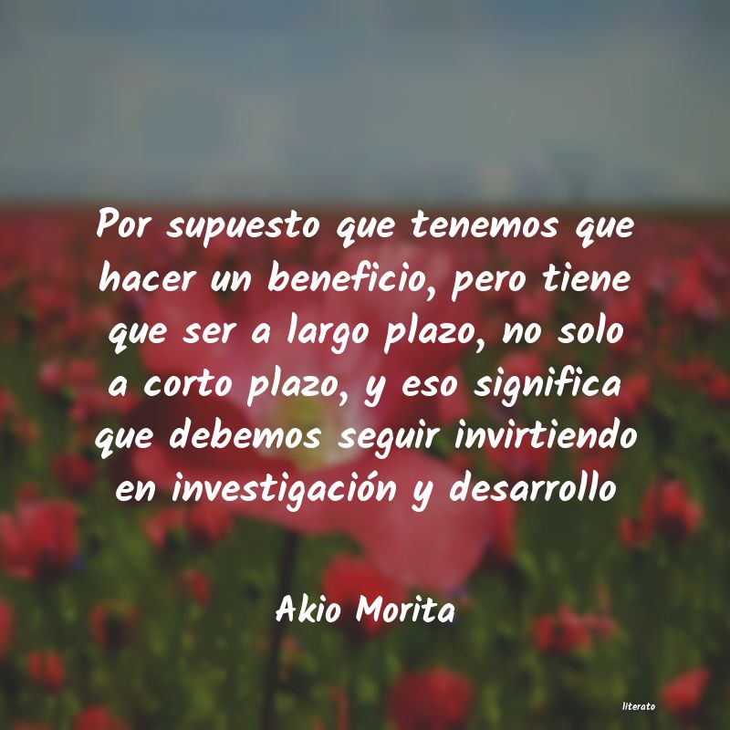 frases de Akio Morita