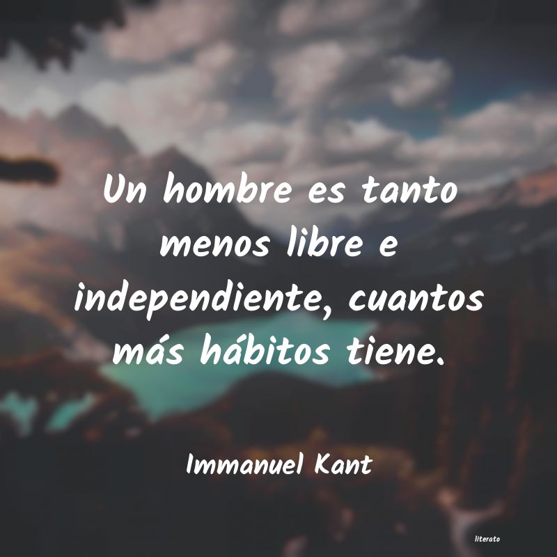 Frases de Immanuel Kant