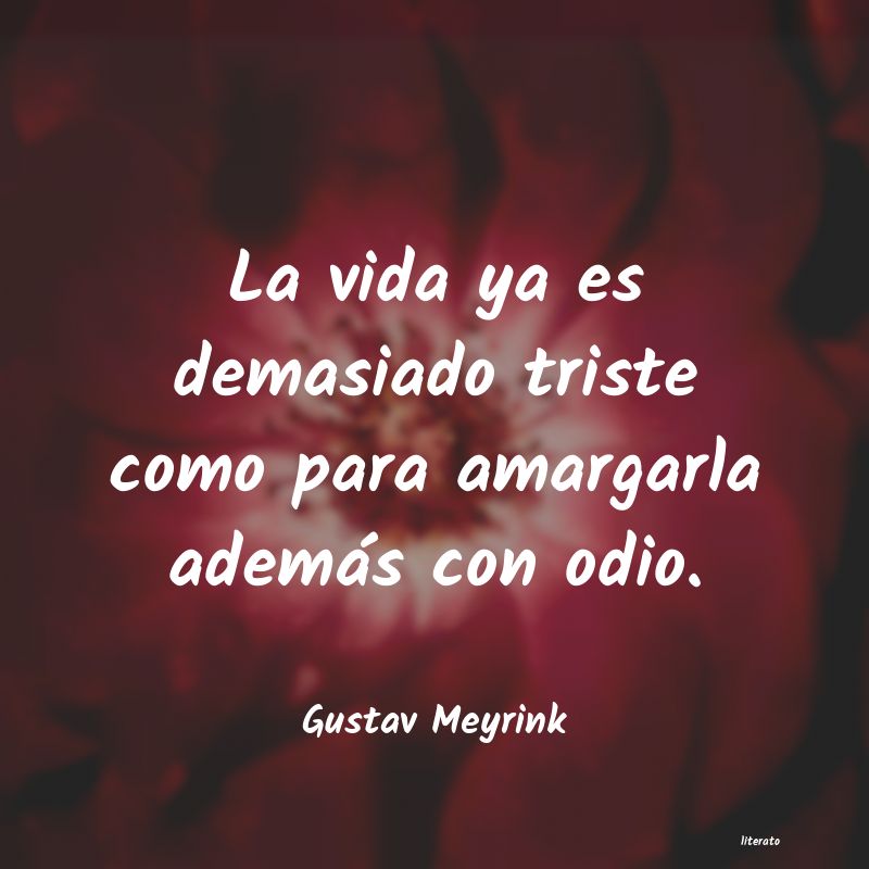 Frases de Gustav Meyrink