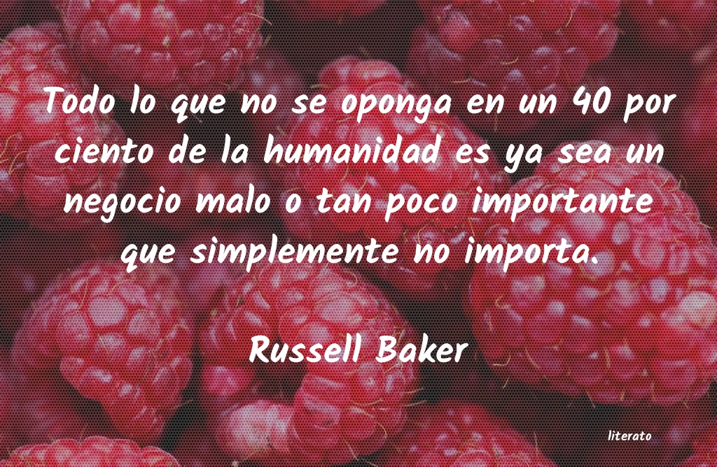 Frases de Russell Baker