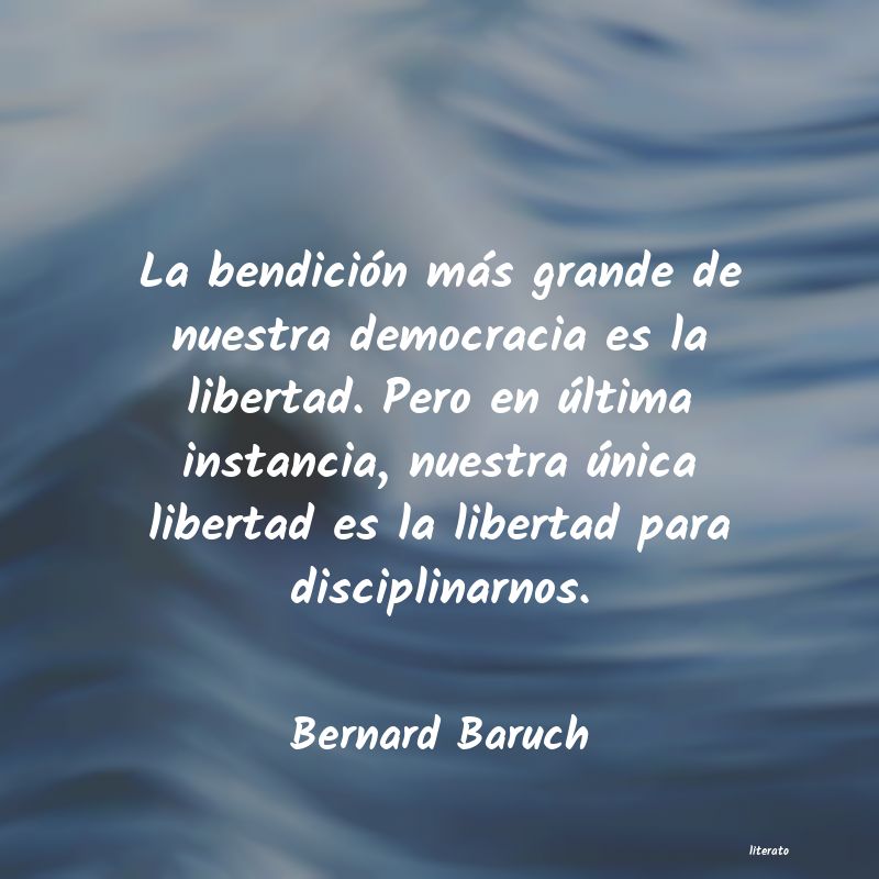 frases de Bernard Baruch