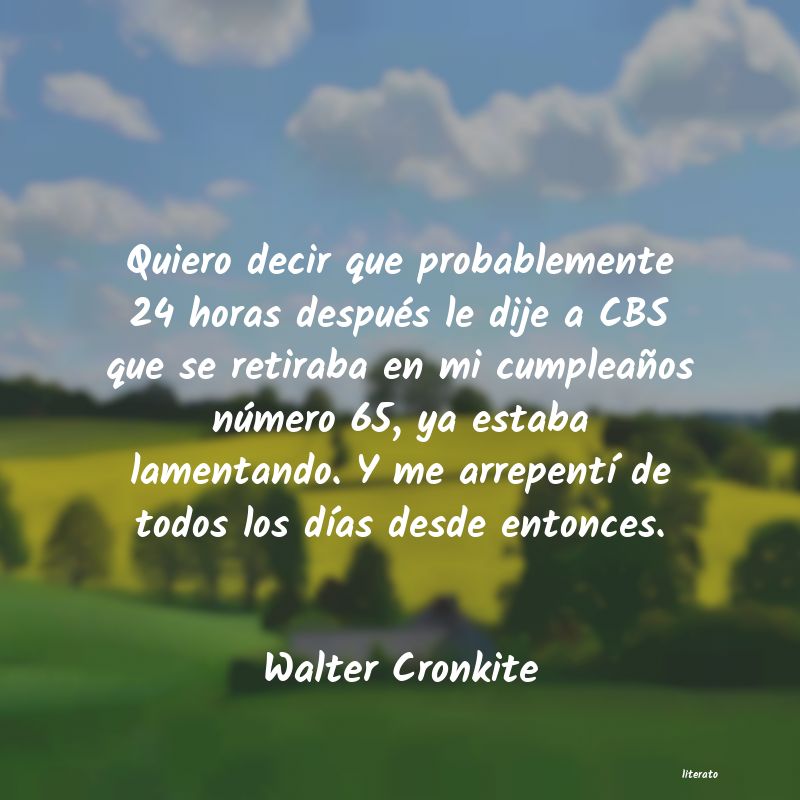 <ol class='breadcrumb' itemscope itemtype='http://schema.org/BreadcrumbList'>
<li itemprop='itemListElement'><a href='/autores/'>Autores</a></li>
<li itemprop='itemListElement'><a href='/autor/walter_cronkite/'>walter cronkite</a></li>
</ol>