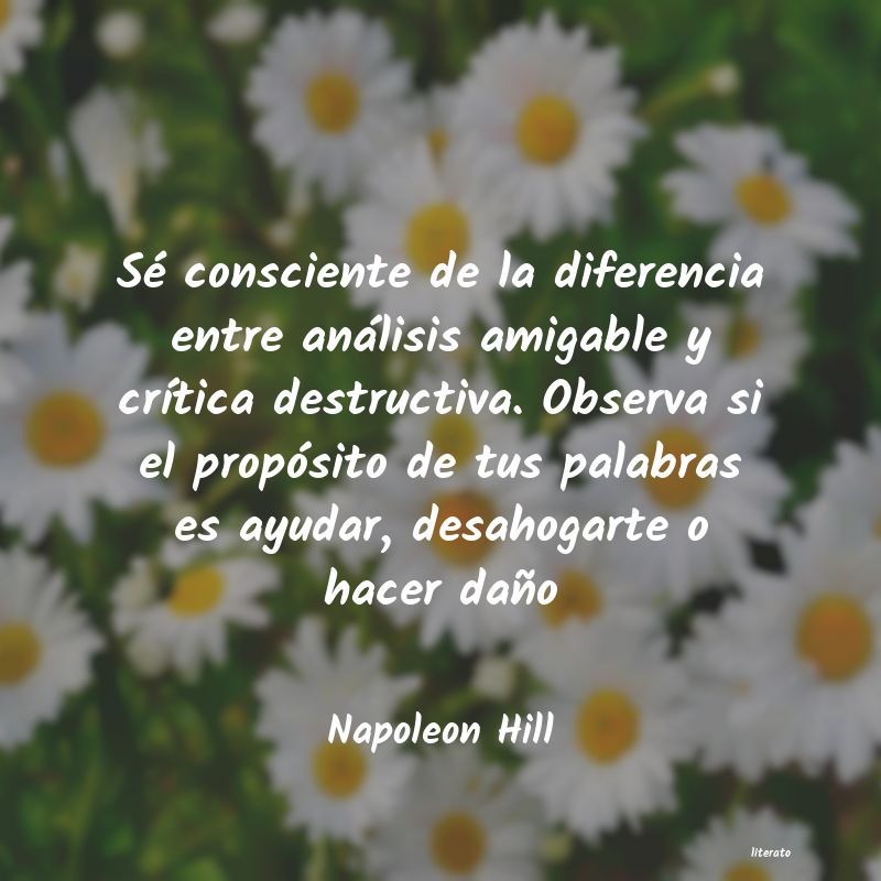 frases de Napoleon Hill